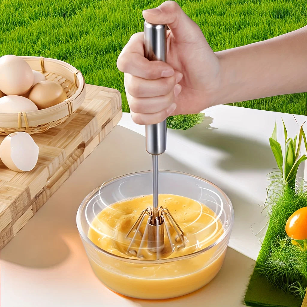 Stainless Steel Egg Beater Semi-Automatic Mixer