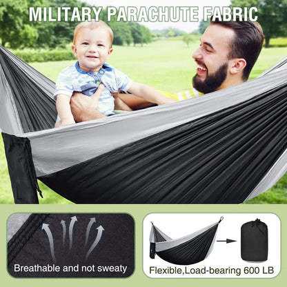 Portable Hammock 270x140cm Nylon Parachute Fabric