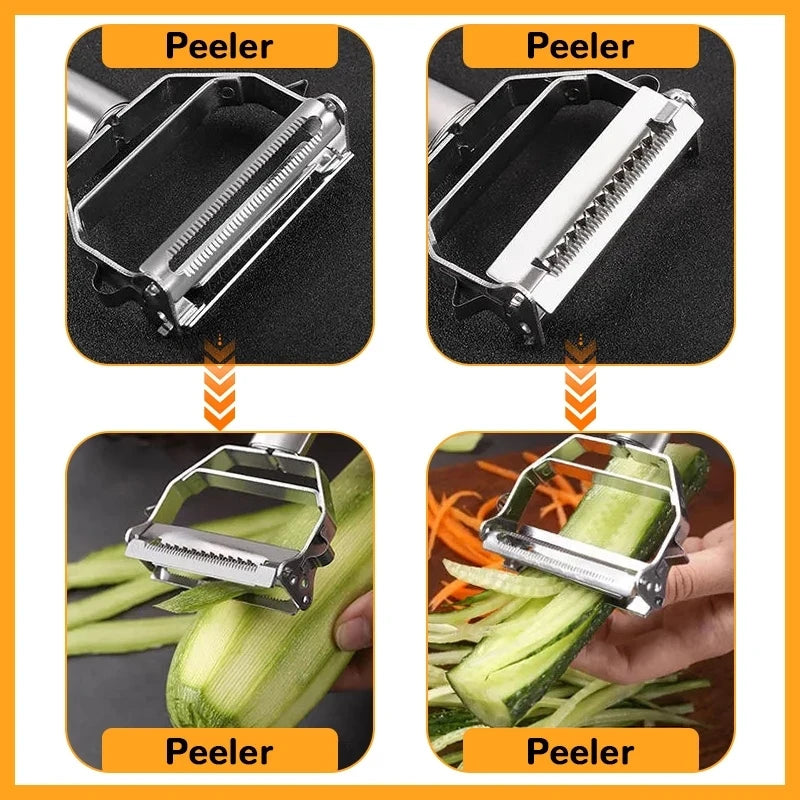 Durable Stainless Steel Multifunctional Vegetable Peeler