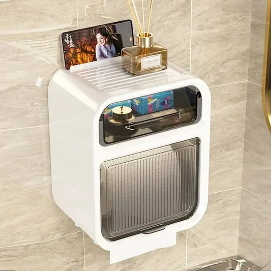 Wall-Mounted Toilet Tissue Box