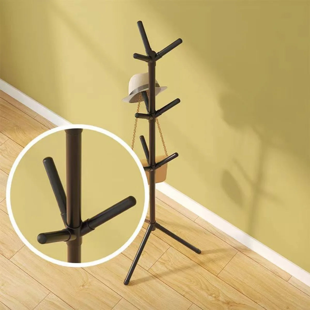 Vertical Tree Branch Coat Rack