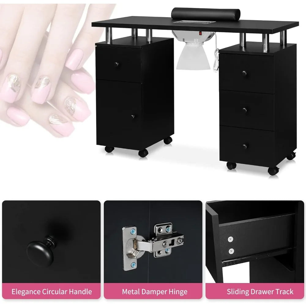 Professional Nail Desk with Dust Collector