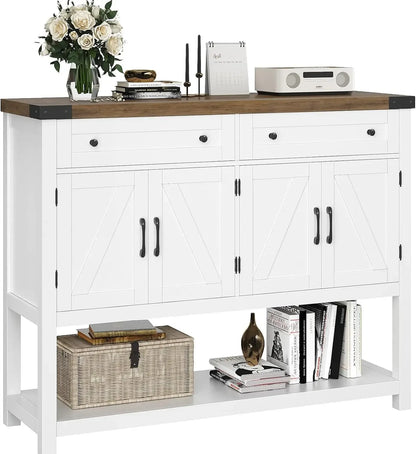 Modern Farmhouse Buffet Sideboard Cabinet