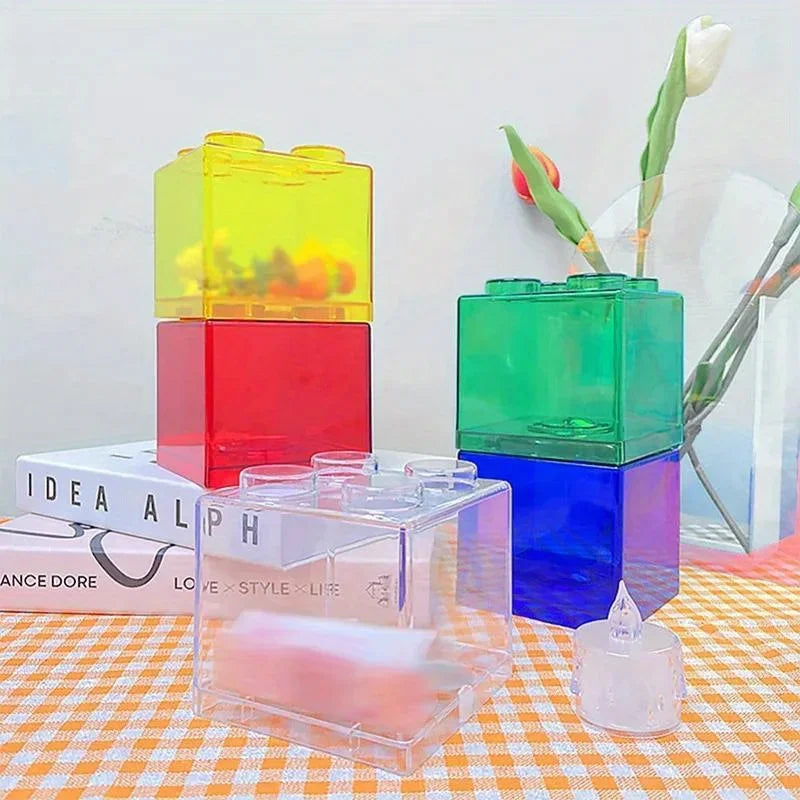 4 Clear Plastic Coin Savings Boxes