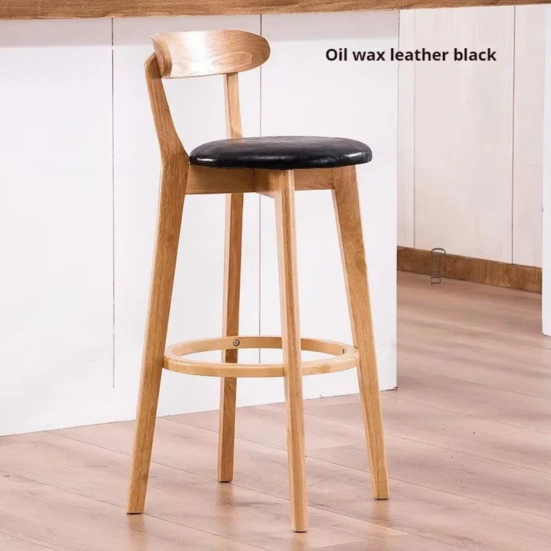 Solid Wood Bar Stool