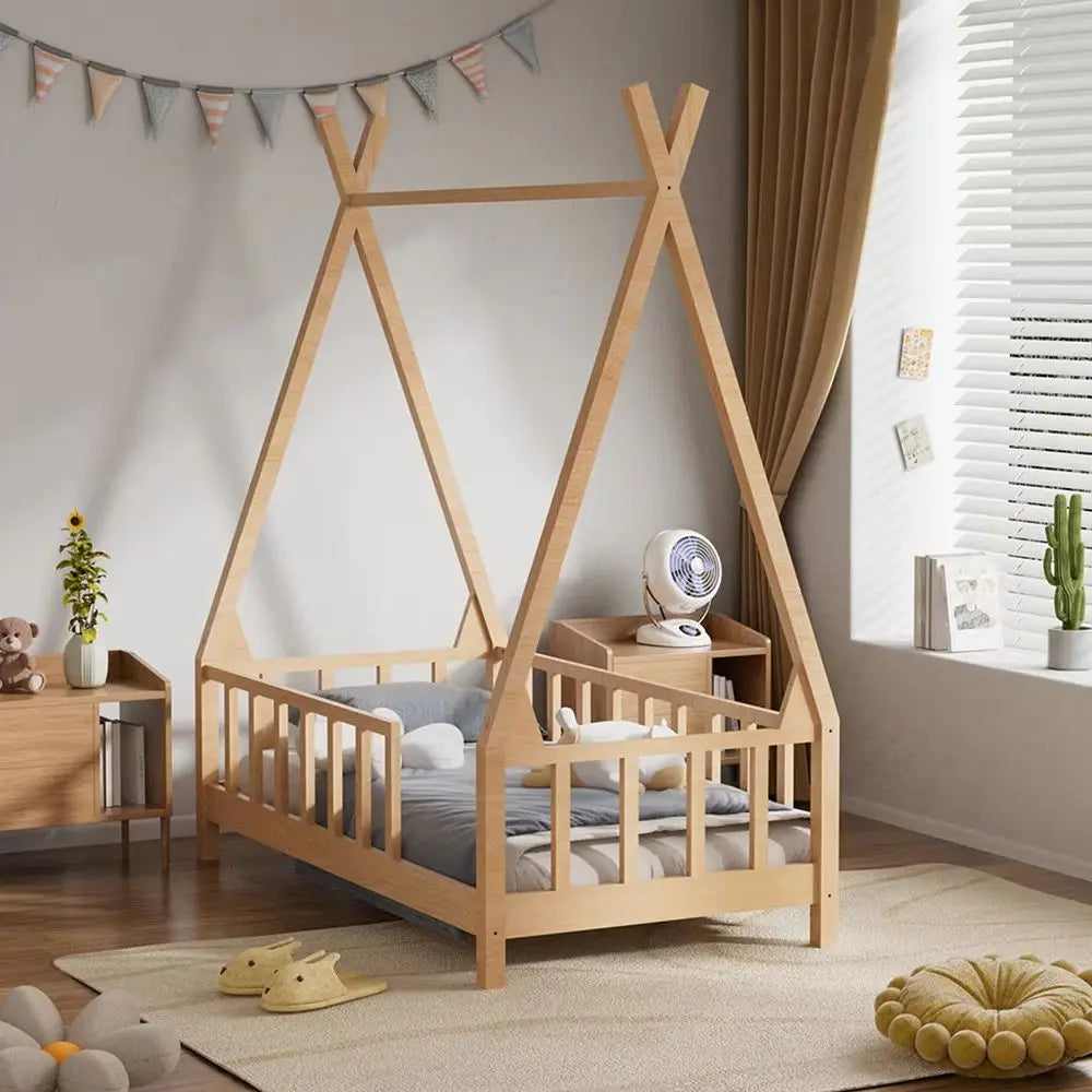 Premium Wood Kids House Bed