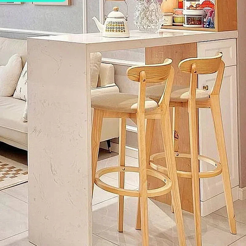 Solid Wood Bar Stool