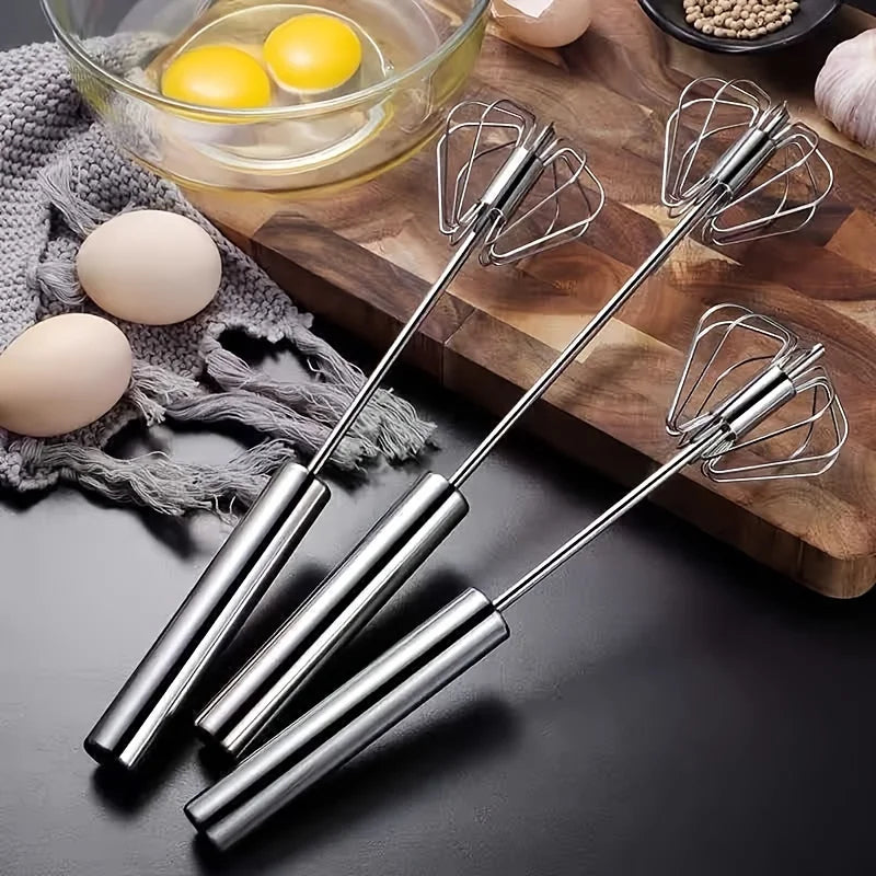 Stainless Steel Egg Beater Semi-Automatic Mixer