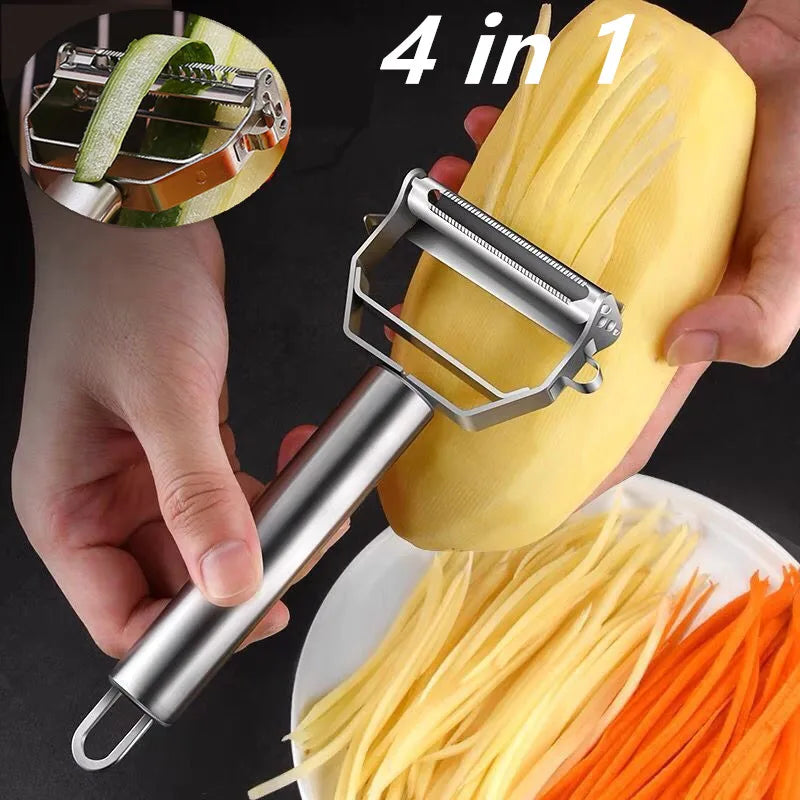 Durable Stainless Steel Multifunctional Vegetable Peeler