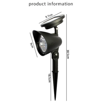 Outdoor LED Solar Spotlight Waterproof Garden Lights