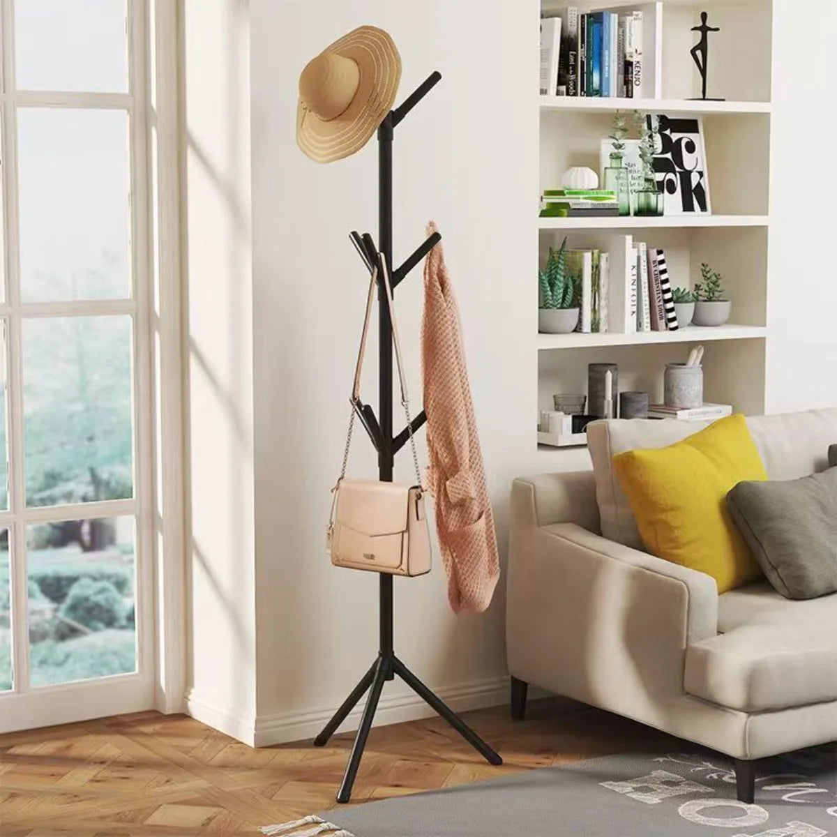 Vertical Tree Branch Coat Rack