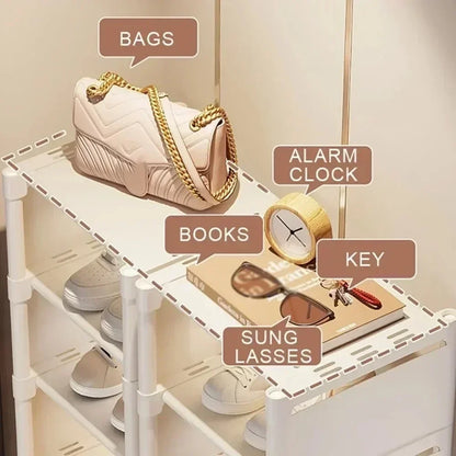 Stackable Adjustable Shoe Organizer Rack