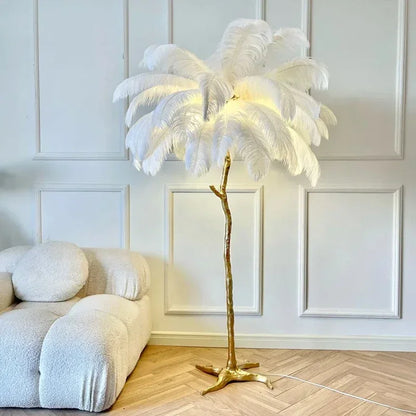 Nordic Feather Floor Lamp