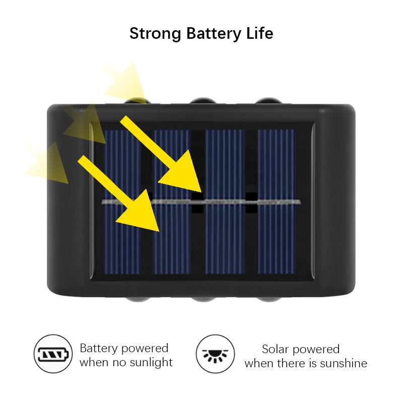 6LED Solar Wall Lights