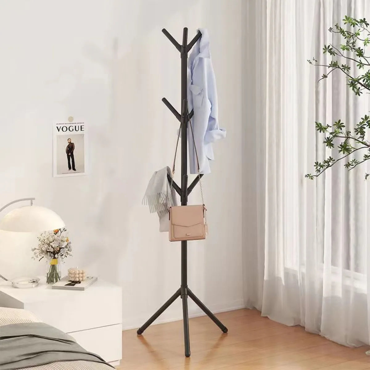 Vertical Tree Branch Coat Rack