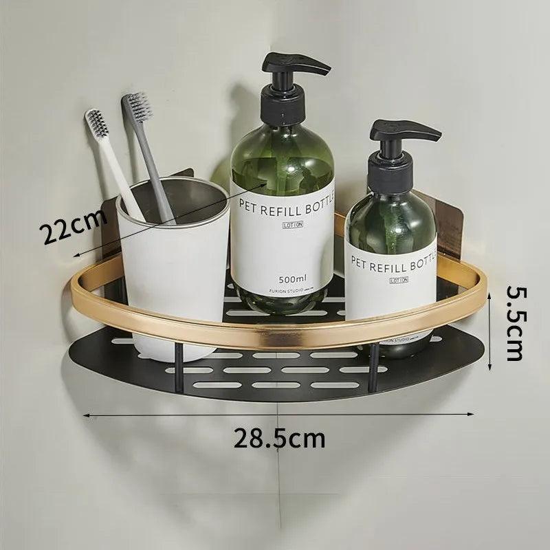 Rustproof Aluminum Bathroom Shelf