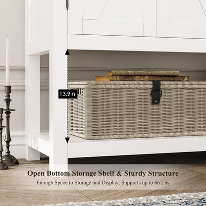 Modern Farmhouse Buffet Sideboard Cabinet