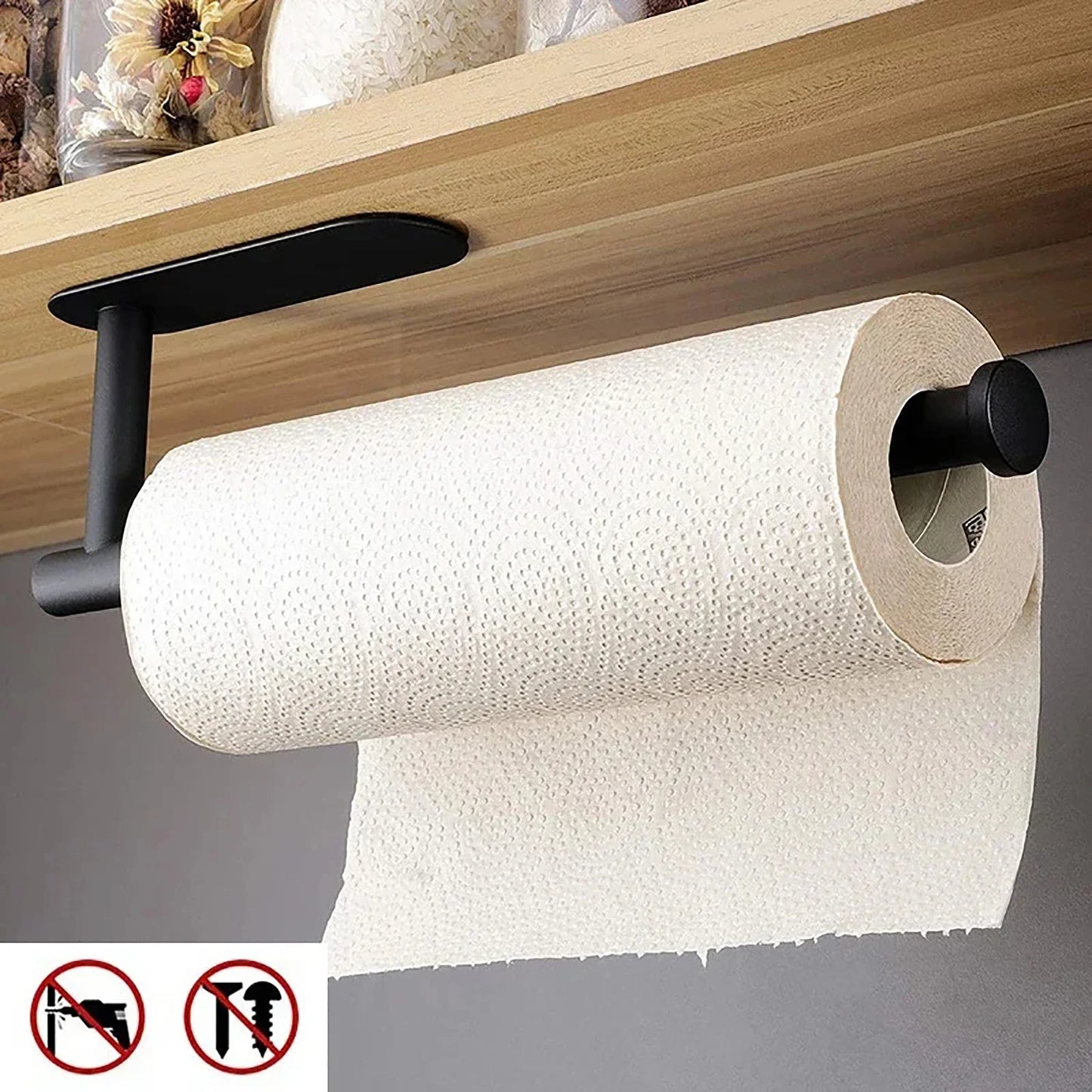 Adhesive Kitchen Paper Towel Holder