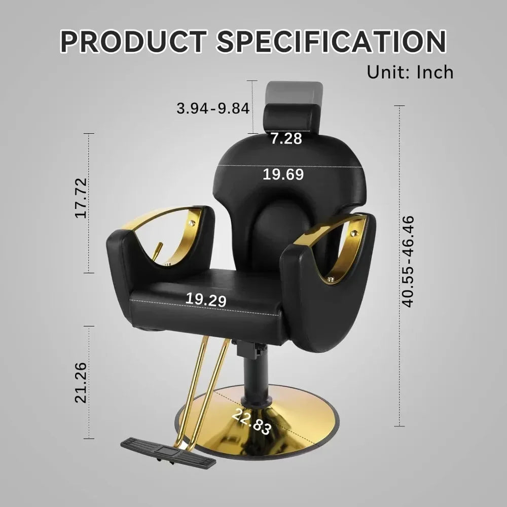 Height Adjustable Salon Chair