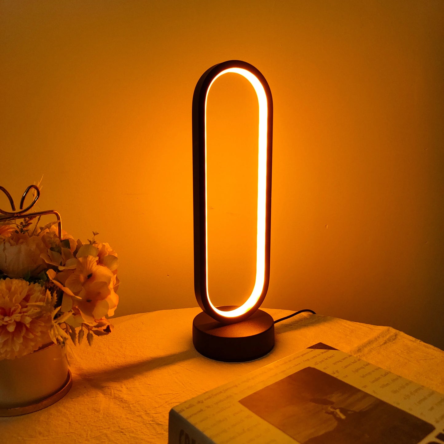 Three-Color Dimming LED Ring Lamp