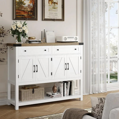 Modern Farmhouse Buffet Sideboard Cabinet