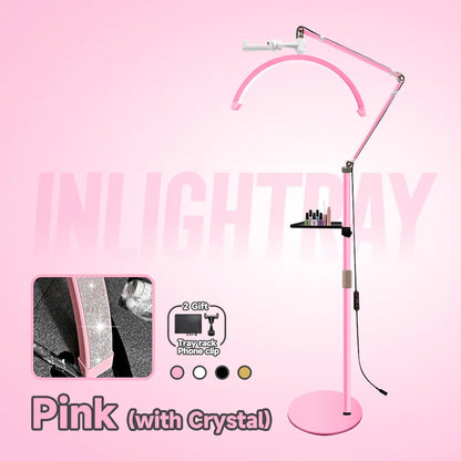 Customized Logo Half Moon Eyelash Extension Floor Lamp