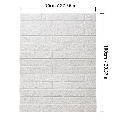 3D Self-Adhesive Brick Wall Stickers Waterproof