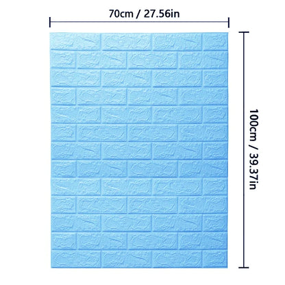 3D Self-Adhesive Brick Wall Stickers Waterproof