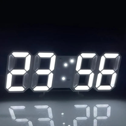 Modern 3D LED Digital Wall Clock