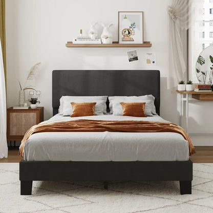 Upholstered Bed Frame with Headboard