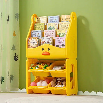 Children's Bookshelf with Toy Storage