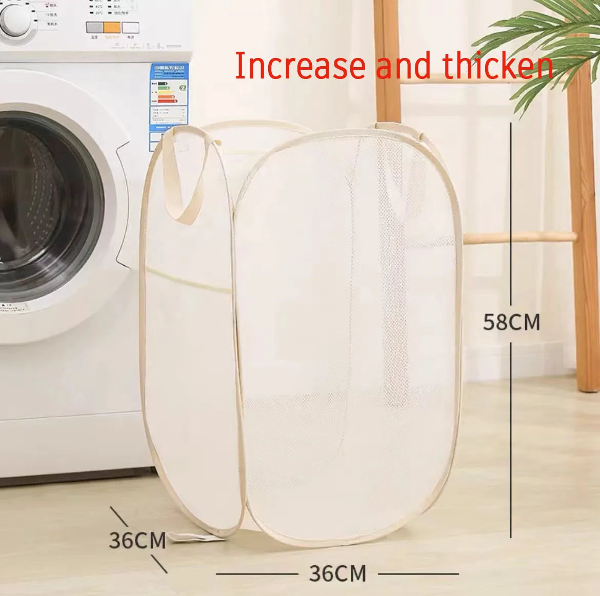 Collapsible Mesh Laundry Hamper Foldable Dirty Clothes Storage Basket Shower Room Bedroom Portable Business Travel Organizer