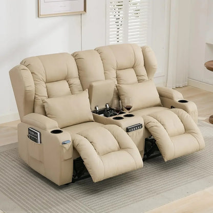 Recliner Sofa & Console, Wall Hugger Reclining RV,  RV Theater Seats, Theater Seating, Home Theater Seating