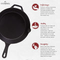 Cuisinel Cast Iron Skillets Set 