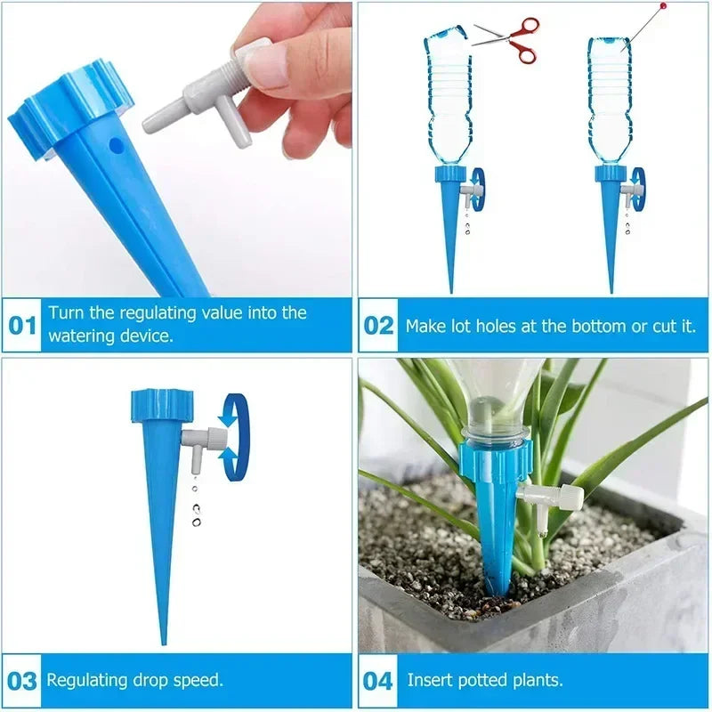 Automatic Drip Irrigation System Self Watering  Adjustable for Flower Plants Greenhouse Garden Auto Water Dripper Device