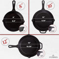 Cuisinel Cast Iron Skillets Set 