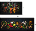 UpNUpCo Artistic and Colorful Kitchen Rugs for Floor Non Slip Kitchen Rugs and Mats Kitchen Mat Set Farmhouse Kitchen - Spicy Art - 2 Pieces - 30
