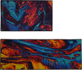 UpNUpCo Artistic and Colorful Kitchen Rugs for Floor Non Slip Kitchen Rugs and Mats Kitchen Mat Set Farmhouse Kitchen - Spicy Art - 2 Pieces - 30
