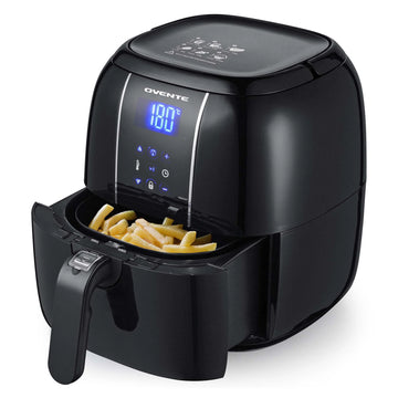3.2 Quart Compact Air Fryer, Digital LED Touch Screen, Non-Stick Basket, New-Black FAD61302B