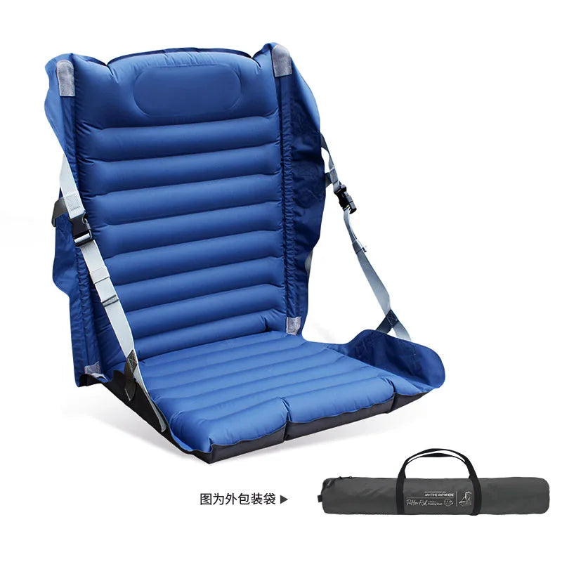 Outdoor Camping Inflatable Folding Seatings Picnic Beach Leisure Portable Cushion Backrest Lying Chair Air Cushion Chairs