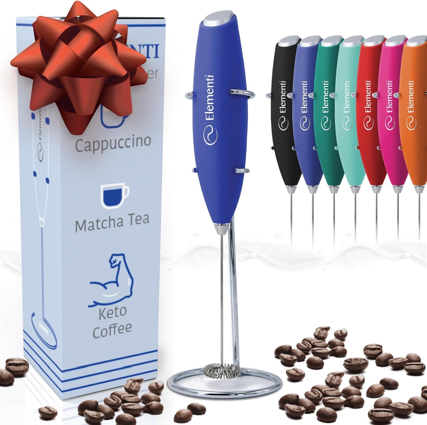 Elementi Electric Milk Frother Handheld